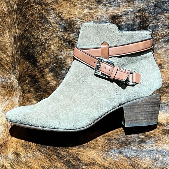 Coach Pauline Suede Bootie Size 8B.  B73 - Picture 2 of 10